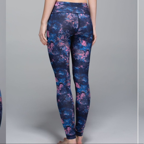 LULULEMON Wunder Under Full-On Luon Moody Mirage Rose Printed Leggings - Picture 3 of 16